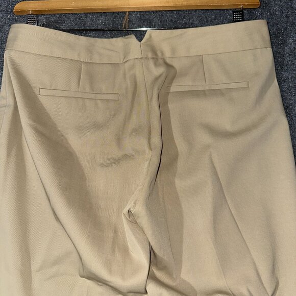 Morning Lady Pants Womens 4 Tan Wool Stretch Trousers Pockets Bootcut - Picture 6 of 6